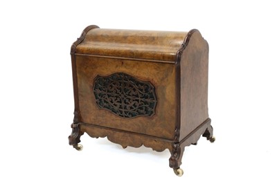 Lot 1592 - Victorian walnut Canterbury