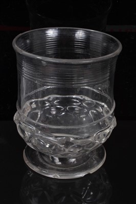 Lot 301 - Georgian Glass Vase with silver coin