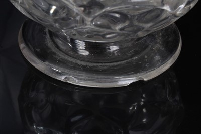 Lot 301 - Georgian Glass Vase with silver coin