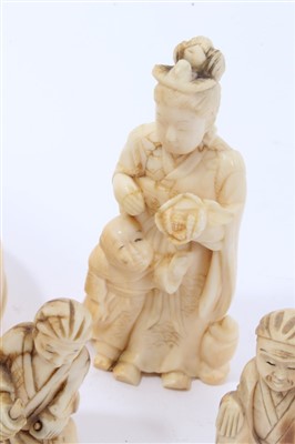 Lot 967 - Group of ivory carvings
