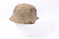 Lot 632 - Second World War Nazi Helmet with Desert Camo