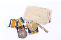 Lot 505 - First World War Medal Pair