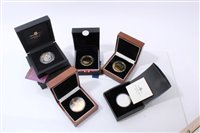 Lot 6 - World – The London Mint Office mixed coins – to include silver Four Coin Crown Set, comm. The 60th Anniversary of Coronation of Elizabeth II 2013 (x 2 sets), Tristan Da Cunha Britannia Silver Proof...