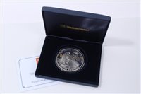 Lot 24 - Jersey – Westminster Silver Proof Five-Ounce £10 coin comm. The Royal Wedding 2011 - cased with Certificate of Authenticity (1 coin)