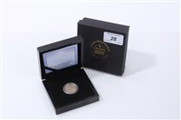 Lot 28 - Tristan Da Cunha – London Mint Office Double Jubilee gold Sovereign 2012 (N.B. part of Series III set), boxed with Certificate of Authenticity (1 coin)
