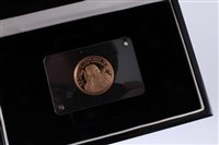 Lot 29 - Gibraltar – London Mint Office – Sir Winston Churchill gold comm. coin 2015 (N.B. weighs 16 grams) – boxed with Certificate of Authenticity (1 coin)