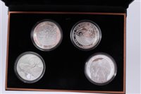 Lot 40 - World – The Royal Australian Mint ‘Gallipoli Landing’ Silver Proof Four Coin Set 2015 – to include Australia $5, G.B. £5, New Zealand $1 and Turkey 20 TRY - in case of issue with Certificates of Au...