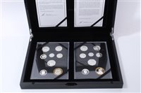 Lot 41 - G.B. The Royal Mint Fourth & Fifth Definitive Coinage Portrait Silver Proof Collection 2015 (N.B. contains two eight coin sets), in presentation case with Certificates of Authenticity (1 coin colle...