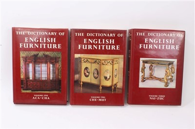 Lot 1028 - Three volumes - The Dictionary Of English Furniture