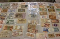 Lot 45 - World – mixed banknotes – to include issues from China, France, Germany, Indo-China, Indonesia, Malta, Singapore, South America and many other countries (N.B. various grades Poor – A.UNC) (175 note...