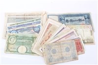 Lot 53 - World – mixed banknotes – predominantly mid-20th century issues – to include East Africa, G.B., Mexico, Morocco, Rhodesia and Nyasaland, New Zealand, Zambia and others (N.B. various grades from cir...