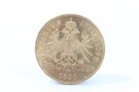Lot 74 - Austria – gold 8 Florins 1892 (restrike).  EF (1 coin)