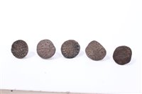 Lot 76 - G.B. mixed Medieval silver hammered Pennies – to include circa 1216 – 1247 Henry III Short Cross Penny, Class 7C Giffrey on LVN. GF, circa 1279 – 1307 Edward I, Class 3g London. AVF, Class 10cf of...