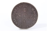 Lot 82 - G.B. William III, third bust Crown 1696.  GF – AVF (1 coin)