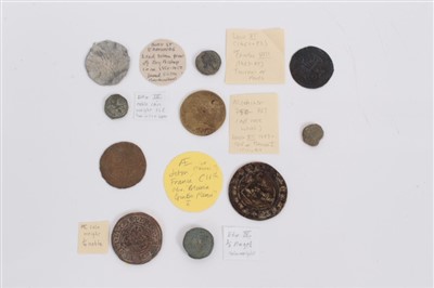 Lot 99 - European – Medieval and post-Medieval AE Jettons and coin weights.  Various grades (10 items)