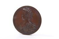 Lot 116 - France – AE comm. medallion – The Execution of Marie Antoinette 1793, by Küchler (N.B. minor edge bruises), otherwise GEF (1 medallion)