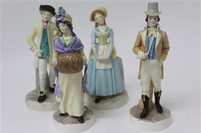 Lot 2053 - Four Royal Worcester The Hadley Collection figures