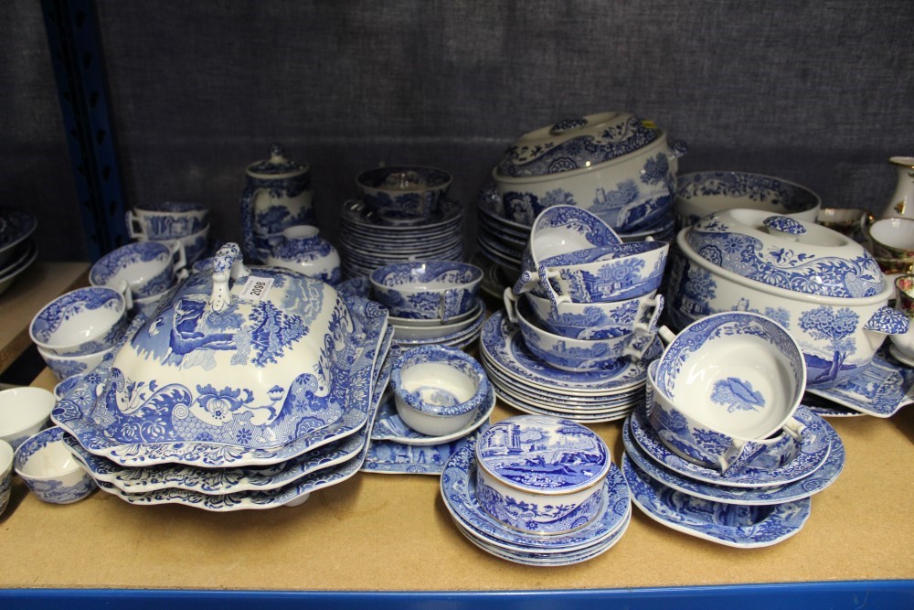Lot 2098 - Extensive collection of Copeland Spode blue