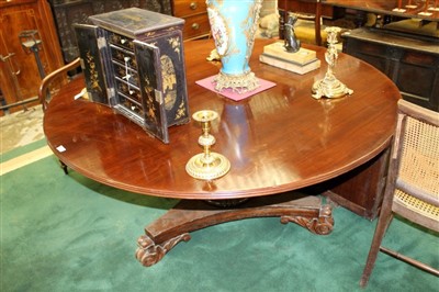 Lot 1660 - Regency and later rosewood dining table