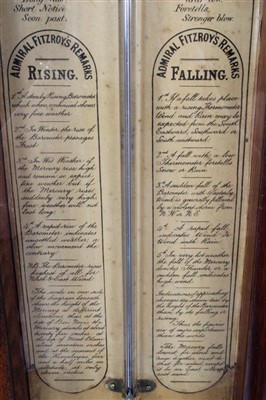 Lot 1287 - 19th century Admiral Fitzroy barometer