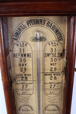 Lot 1287 - 19th century Admiral Fitzroy barometer