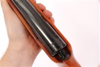 Lot 915 - Haenel Model 303 6.8mm calibre Air Rifle, metalwork retaining most of original finish, with original Haenel branded plastic outer slip bag