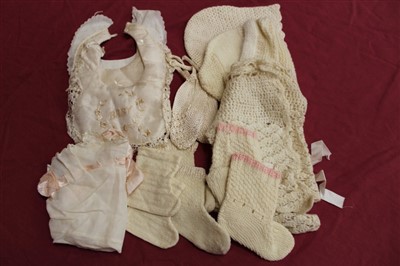 Lot 3052 - Selection of baby clothes and a Japanese kimono