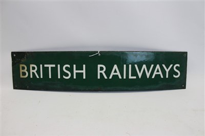 Lot 3527 - Enamel British Railways wall-mounted sign