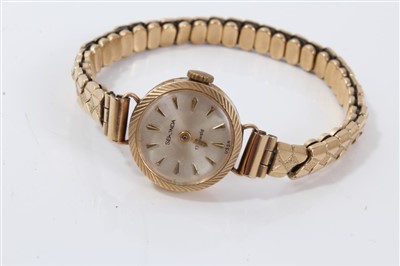 Lot 3205 - Two gold (9ct) cased wristwatches