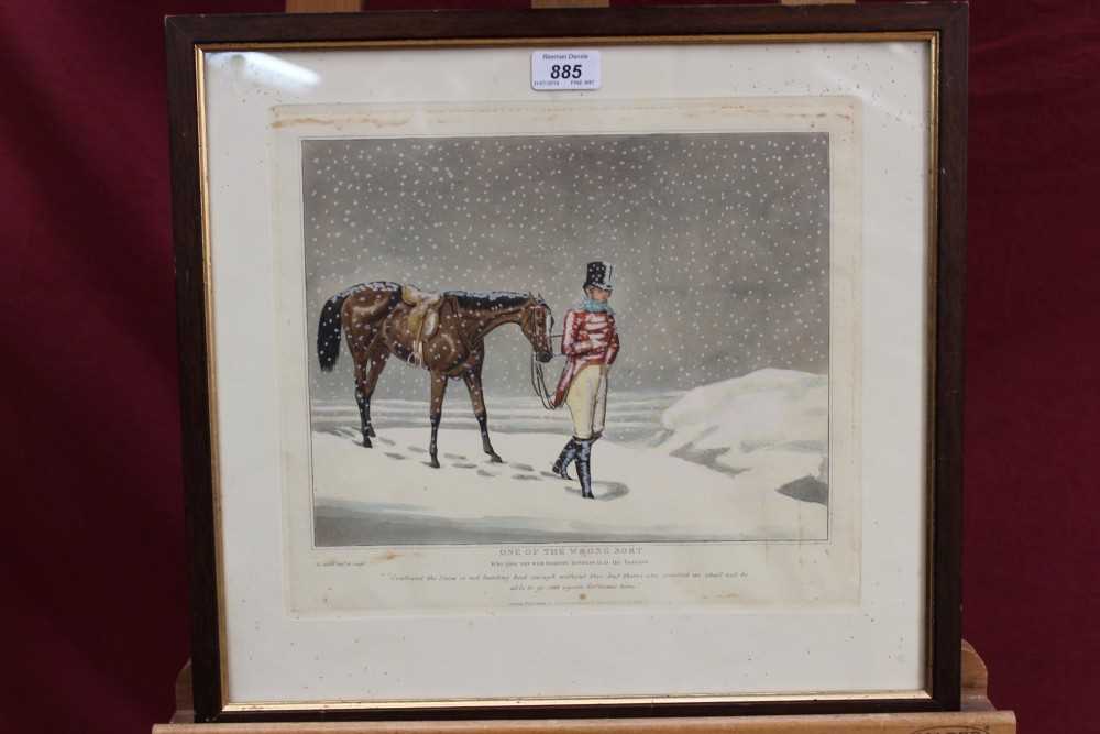 Lot 885 - Henry Alken two coloured lithographs of horses - One of the Right Sort and One of the Wrong Sort...