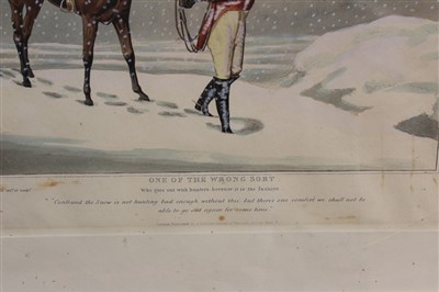 Lot 885 - Henry Alken two coloured lithographs of horses - One of the Right Sort and One of the Wrong Sort...