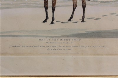 Lot 885 - Henry Alken two coloured lithographs of horses - One of the Right Sort and One of the Wrong Sort...