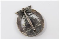 Lot 523 - Nazi High Seas Fleet War badge with broad pin backing