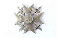 Lot 533 - Nazi Spanish Cross (Bronze type with swords)