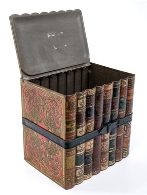 Lot 920 - Early 20th century Huntley and Palmer biscuit tin in the form of a stack of books