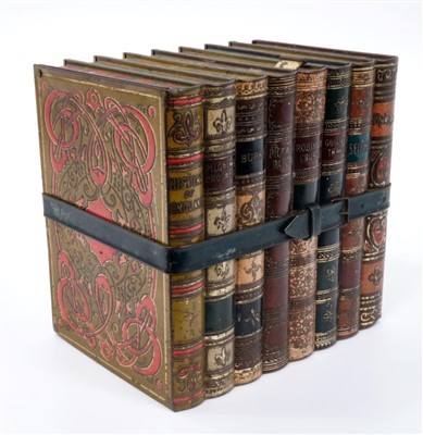 Lot 920 - Early 20th century Huntley and Palmer biscuit tin in the form of a stack of books