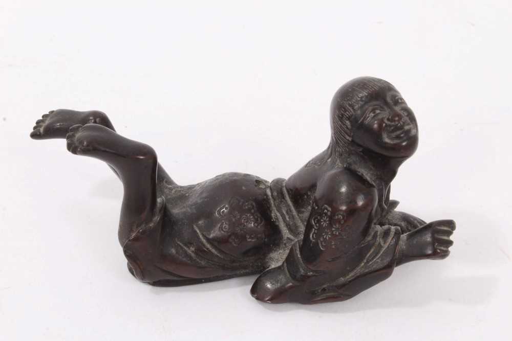 Lot 898 - 19th century Japanese bronze figure