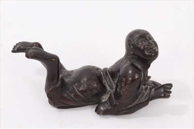 Lot 644 - 19th century Japanese bronze figure