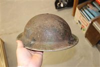 Lot 600 - Group of four Second World War British Military MKII Steel Helmets to include Home Front Ambulance Driver and Camouflaged Helmet dated 1939 (4)