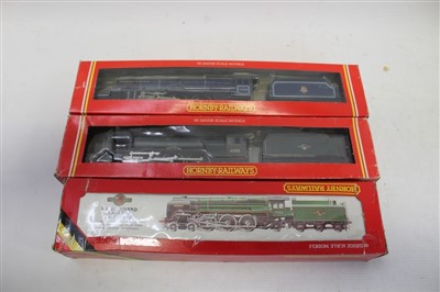 Lot 2810 - Railway – Hornby 00 gauge R063 BR locomotive Britannia, R078 BR Flying Scotsman 1961 – 1963, R138 BR 4-6-2 ‘Princess Helena Victoria’, all boxed (3)