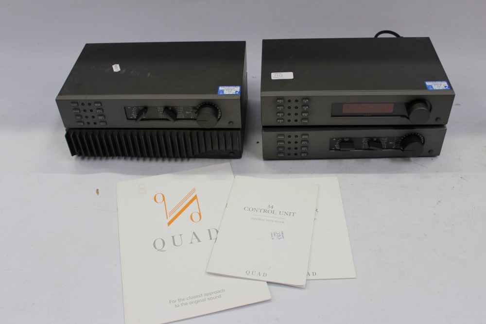 Lot 3713 - Quad 34 control unit, Quad 306 amplifier