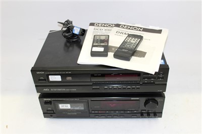 Lot 3712 - Denen CD and casette tape player