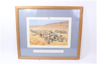 Lot 609 - Peter Archer- The Convoy, signed limited edition print, no. 505 / 850.