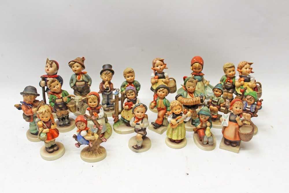Lot 2012 - Collection of twenty-one Hummel figures – including Good Friends, Village Boy, School Girl, Mother’s Darling, To The Market, etc