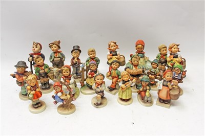 Lot 2012 - Collection of twenty-one Hummel figures – including Good Friends, Village Boy, School Girl, Mother’s Darling, To The Market, etc