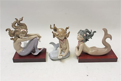 Lot 2016 - Three Lladro porcelain figures – Illusion, Mirage and Fantasy – all boxed