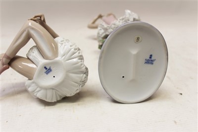 Lot 2018 - Two Lladro porcelain figures – Graceful Pose and Stage Presence – both boxed