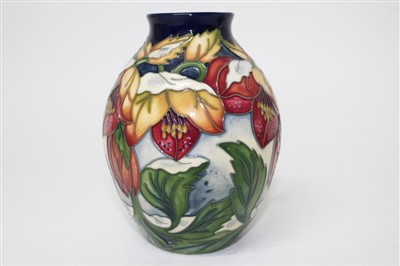 Lot 2059 - Moorcroft pottery vase with tube-lined decoration, by Rachel Bishop, dated 2008, 13.5cm high