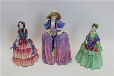 Lot 2078 - Three Royal Doulton figures – Patricia HN1432, Anthea HN1526 and Rita HN1448