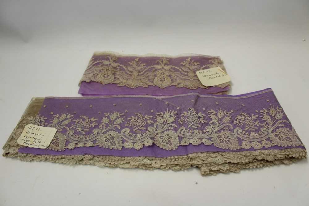 Lot 3080 - Collection of lace and letters relating to the V&A